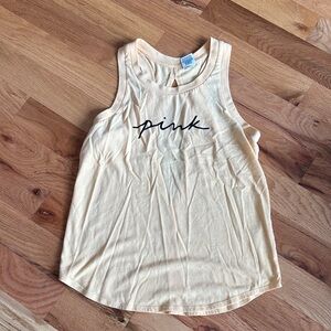 Pink tank open in back